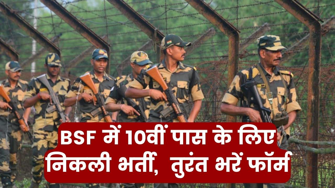 BSF Bharti 2025: BSF में 10वीं पास के लिए निकली भर्ती, इन पदों पर होगी भर्ती, तुरंत भरें फॉर्म