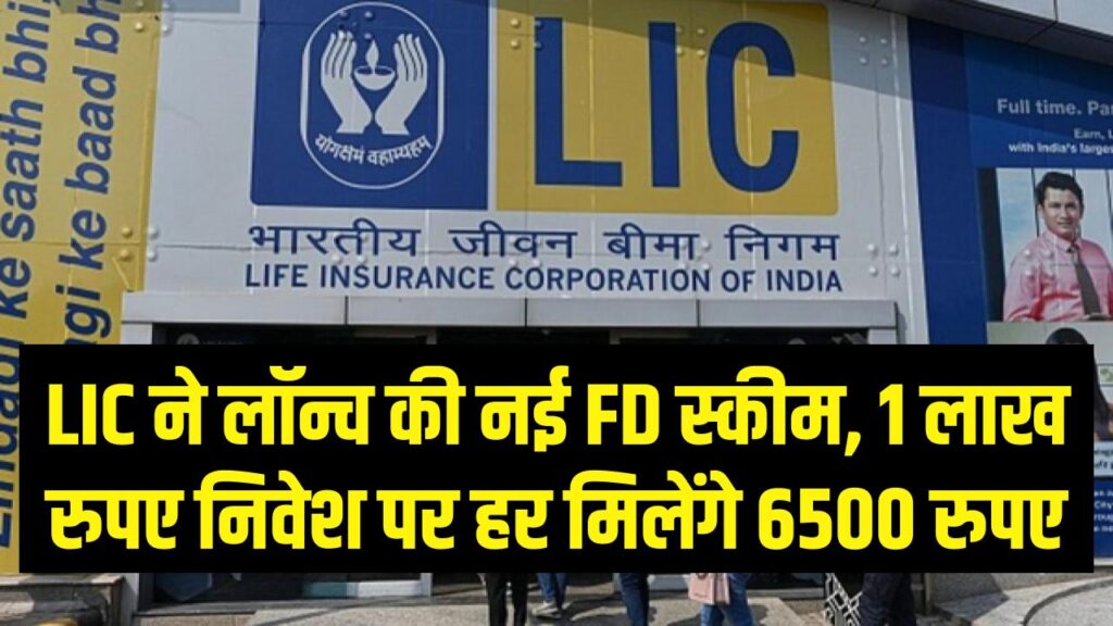 LIC FD Scheme: LIC ने लॉन्च की नई FD स्कीम, 1 लाख रुपए करें निवेश हर मिलेंगे 6500 रुपए